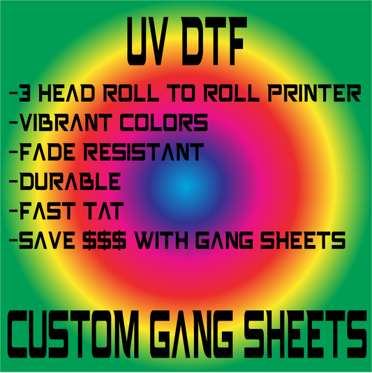 VIP - UV DTF - Custom Gang Sheet
