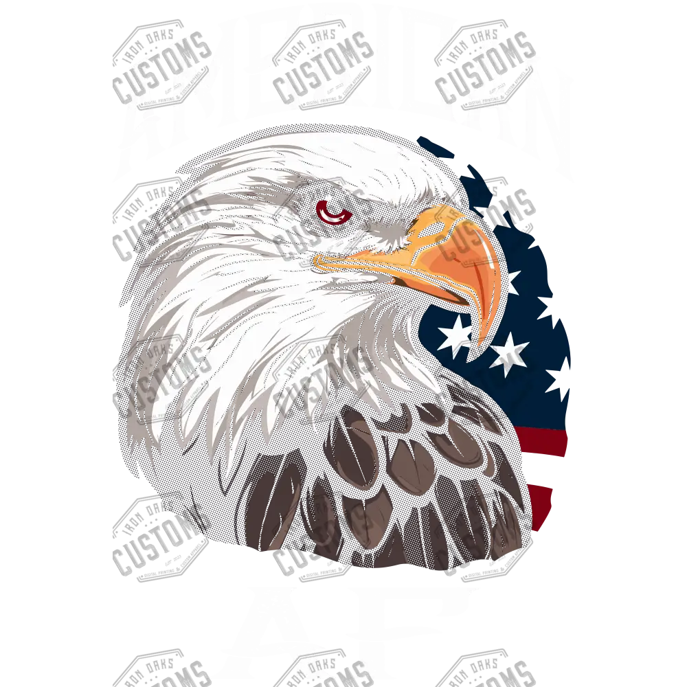 American Af - Halftones/Black Removed Ready To Press Dtf