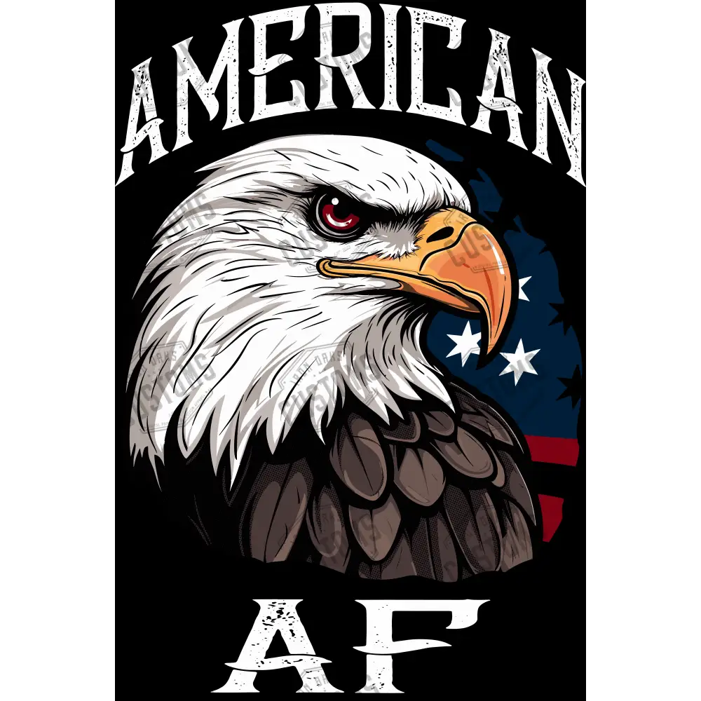 American Af - Halftones/Black Removed Ready To Press Dtf