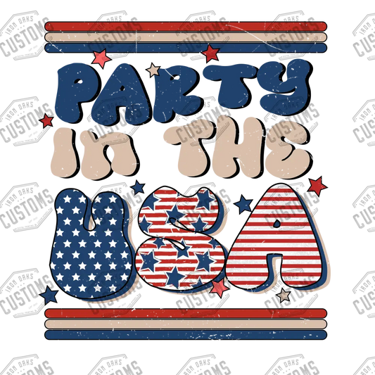 Party In The Usa V.2 Ready To Press Dtf