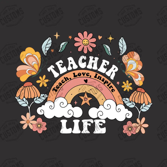 Teacher Life Ready To Press Dtf